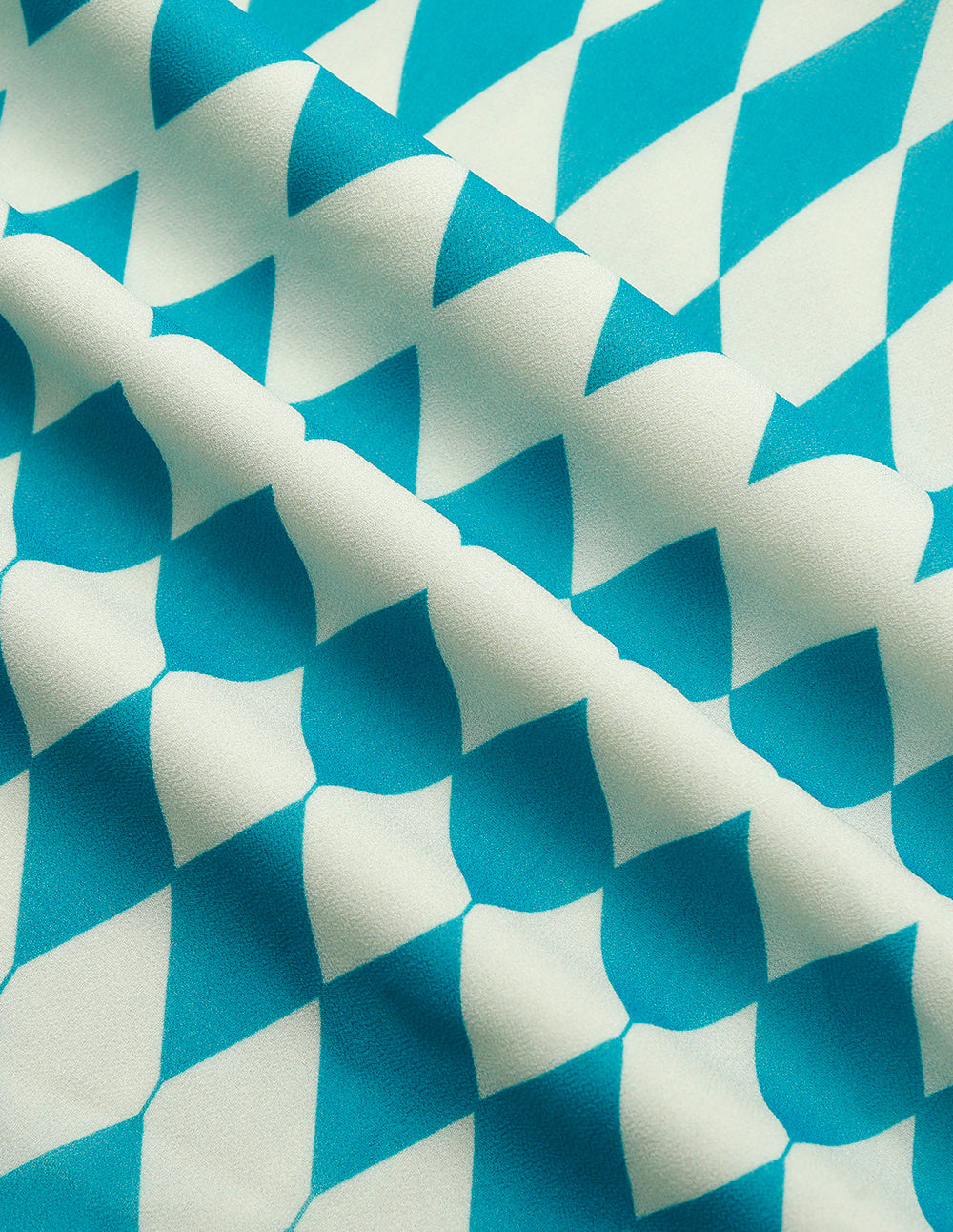 MARYLING V-Neck Puff-Sleeve Front-Tie Print Pleated Midi Dress